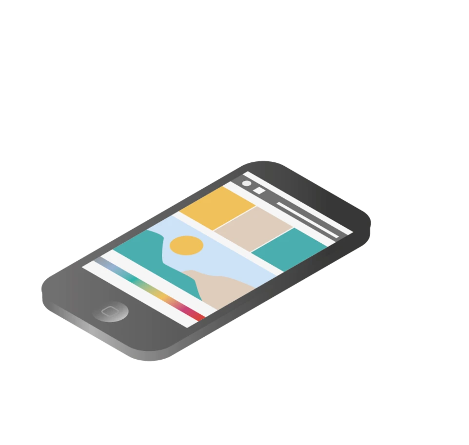 logo-app smartphone-3d isométrique